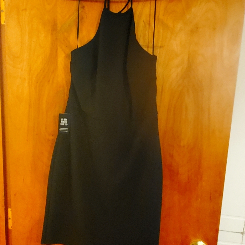 EXPRESS Womens black halter dress size M